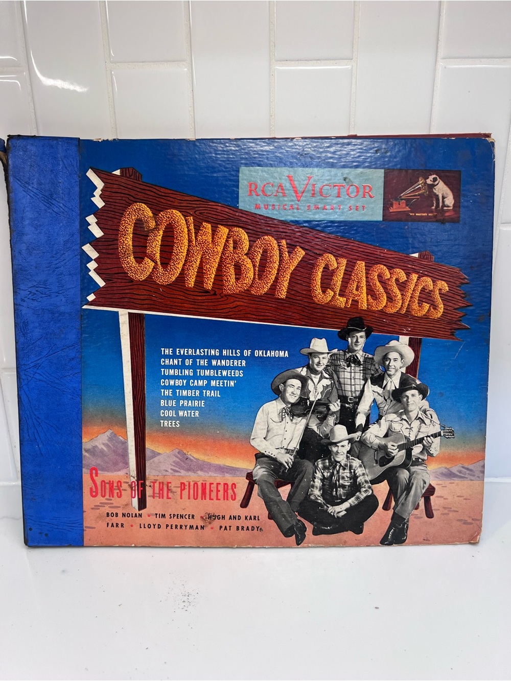 Vintage RCA Victor Record Set 78 rpm Cowboy Classics By Sons of the Pioneers